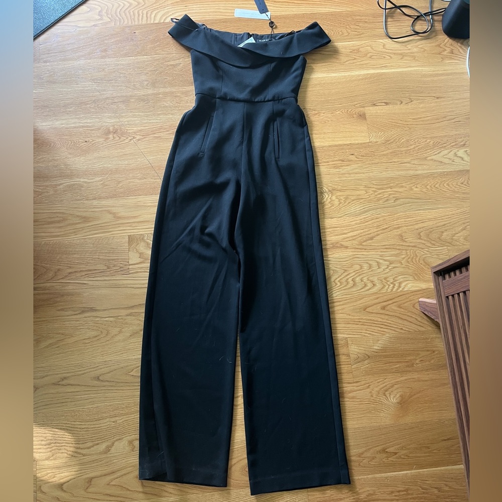 Chic Structured Black Jumpsuit